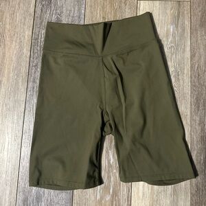 Madewell Olive Bike Shorts